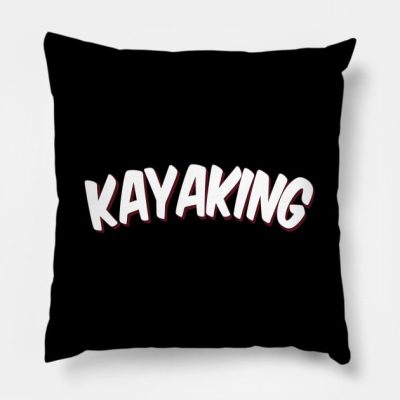 Kayaking Throw Pillow Official Kayaking Merch