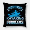 Kayaking Throw Pillow Official Kayaking Merch