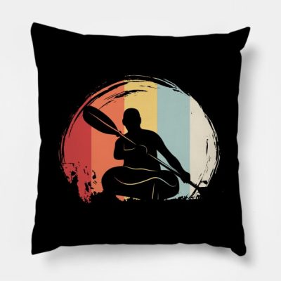 Kayaking Throw Pillow Official Kayaking Merch