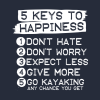 5 Keys To Happiness Kayaking Tank Top Official Kayaking Merch