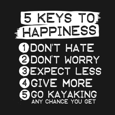 5 Keys To Happiness Kayaking Mug Official Kayaking Merch