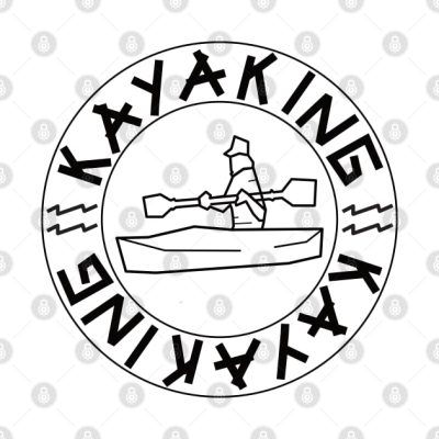 Kayaking Throw Pillow Official Kayaking Merch