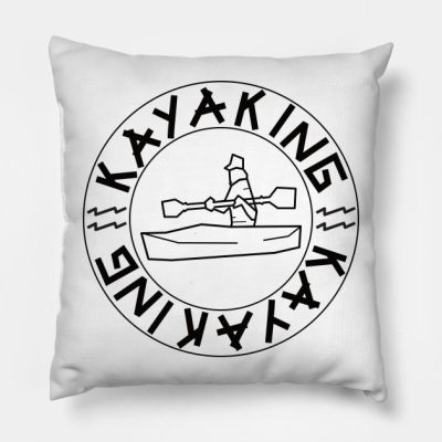 Kayaking Throw Pillow Official Kayaking Merch