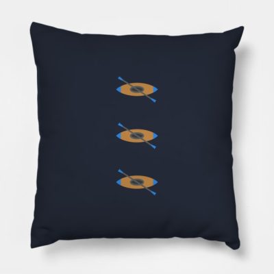 Kayaking Throw Pillow Official Kayaking Merch