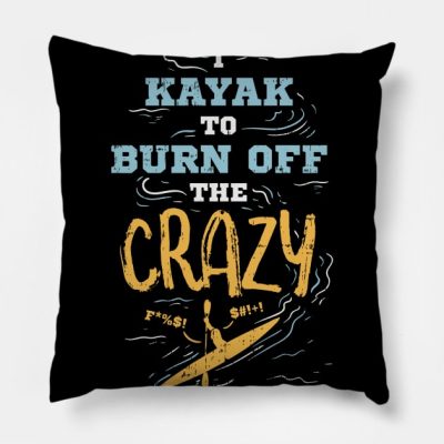 Kayaking Throw Pillow Official Kayaking Merch