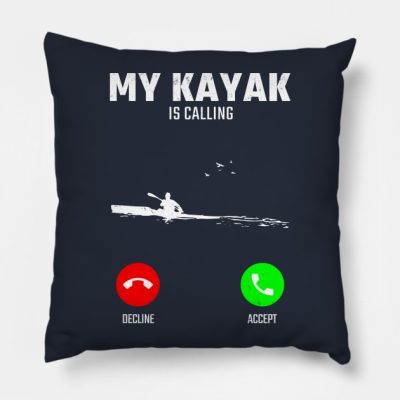 Kayaking Throw Pillow Official Kayaking Merch