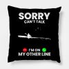 Kayaking Throw Pillow Official Kayaking Merch