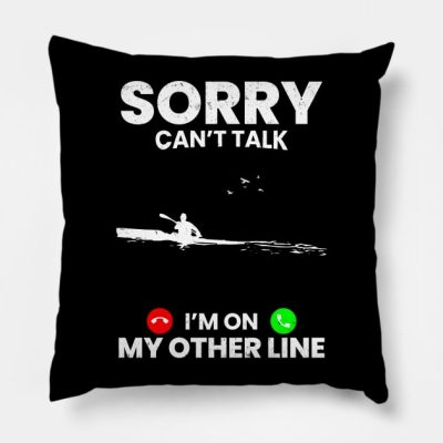 Kayaking Throw Pillow Official Kayaking Merch