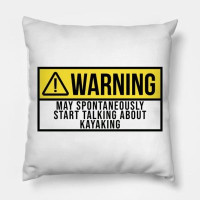 Kayaking Throw Pillow Official Kayaking Merch