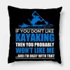 Kayaking Throw Pillow Official Kayaking Merch