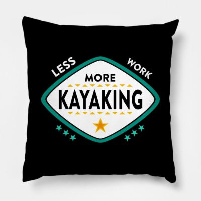 Kayaking Throw Pillow Official Kayaking Merch