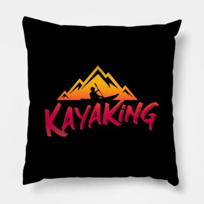 Kayaking Throw Pillow Official Kayaking Merch