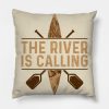 Kayaking River Is Calling Throw Pillow Official Kayaking Merch