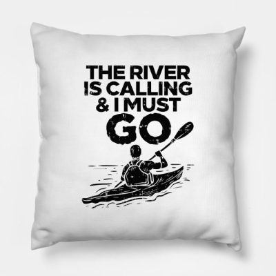 Kayaking Throw Pillow Official Kayaking Merch