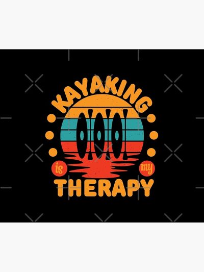 Kayaking Is My Therapy Tapestry Official Kayaking Merch