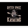 Outer Space Adventure Black Hole Kayaking With Astronaut Kayaking Vintage Illustration Tapestry Official Kayaking Merch