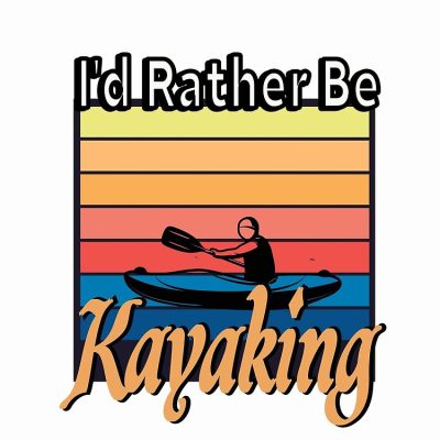 I'D Rather Be At The Lake Kayaking Tote Bag Official Kayaking Merch