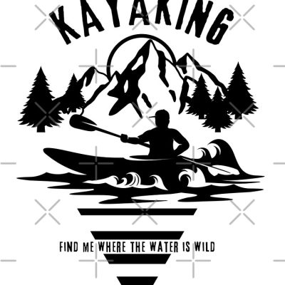 Kayaking. Find Me Where The Water Is Wild. Tote Bag Official Kayaking Merch