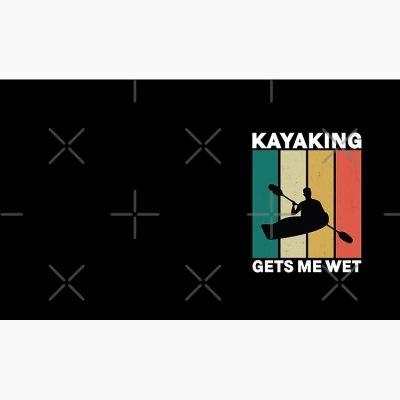 Kayaking Gets Me Wet Retro Mug Official Kayaking Merch