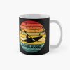 Kayak Queen Retro Sunset Cutaway Summer Design Mug Official Kayaking Merch