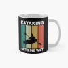 Kayaking Gets Me Wet Retro Mug Official Kayaking Merch