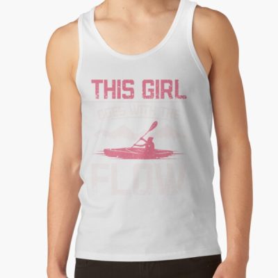 This Girl Goes With The Flow Kayaking Tank Top Official Kayaking Merch