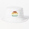 Kayak King Retro Sunset Cutaway Summer Design Bucket Hat Official Kayaking Merch