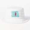 Kayaking Pink With Blue Sea Bucket Hat Official Kayaking Merch