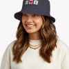 Peace Love Kayaking Bucket Hat Official Kayaking Merch