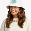 Kayaking Pink With Blue Sea Bucket Hat Official Kayaking Merch