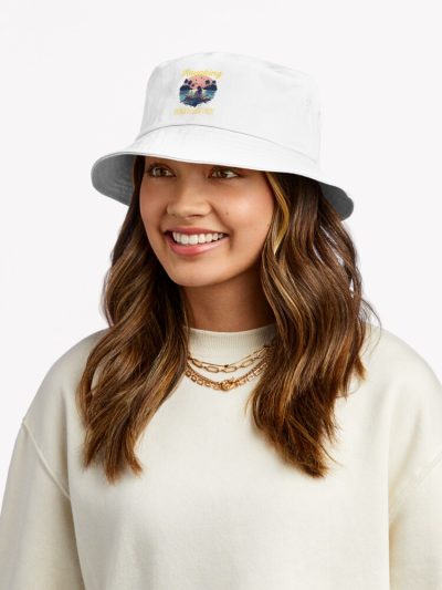 Kayaking Gets Me Wet Girl Vintage Bucket Hat Official Kayaking Merch