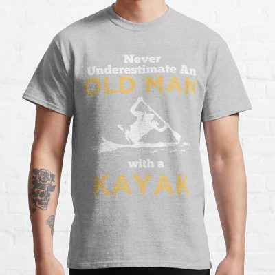 Old Man With A Kayak T-Shirt Official Kayaking Merch