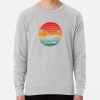 Kayak King Retro Sunset Cutaway Summer Design Sweatshirt Official Kayaking Merch