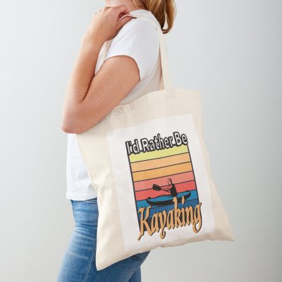 I'D Rather Be At The Lake Kayaking Tote Bag Official Kayaking Merch