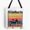 I'D Rather Be At The Lake Kayaking Tote Bag Official Kayaking Merch