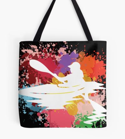 Kayak Watercolor Vintage Art Tote Bag Official Kayaking Merch