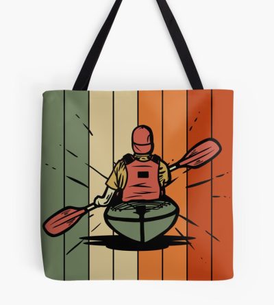 Vintage Kayaking Because Adulting Is Hard Tote Bag Official Kayaking Merch