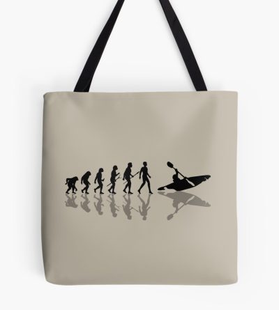 Evolution Of Kayaking Tote Bag Official Kayaking Merch