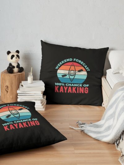 Kayaking Kayaker Funny Throw Pillow Official Kayaking Merch