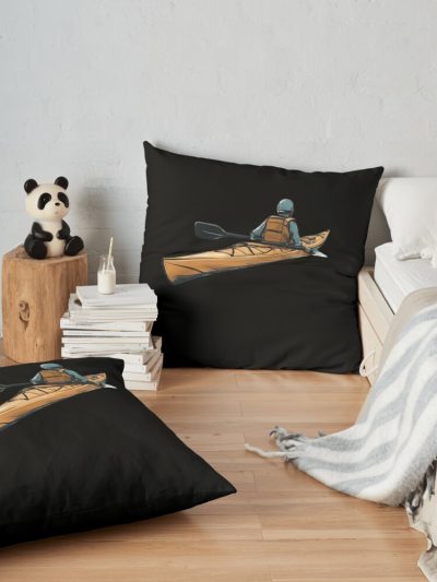 Kayaking Kayak Throw Pillow Official Kayaking Merch