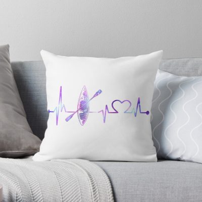 Kayaking Heartbeat Galaxy, Kayaking Galaxy, Kayaking Heartbeat Throw Pillow Official Kayaking Merch