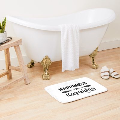 Happiness Is Kayaking Bath Mat Official Kayaking Merch