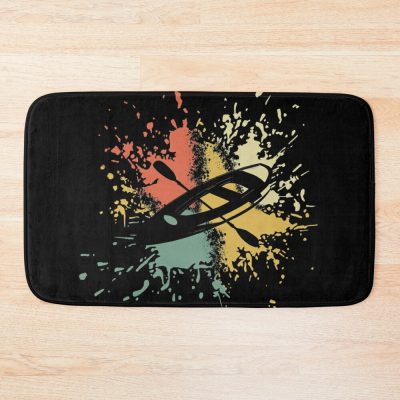 Kayaking Ink Splash Bath Mat Official Kayaking Merch