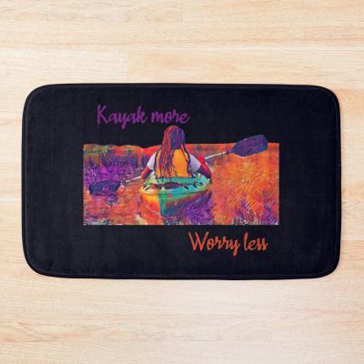 Bioluminescent Kayaking Bath Mat Official Kayaking Merch