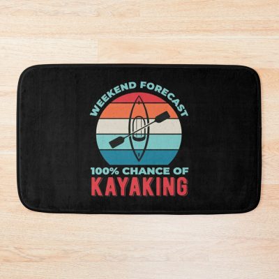 Kayaking Kayaker Funny Bath Mat Official Kayaking Merch