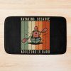 Vintage Kayaking Because Adulting Is Hard Bath Mat Official Kayaking Merch