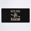 Outer Space Adventure Black Hole Kayaking With Astronaut Kayaking Vintage Illustration Mouse Pad Official Kayaking Merch