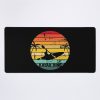 Kayak King Retro Sunset Cutaway Summer Design Mouse Pad Official Kayaking Merch