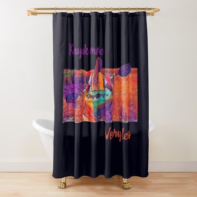 Bioluminescent Kayaking Shower Curtain Official Kayaking Merch