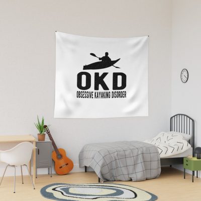 Kayaking / Kayak : Obsessive Kayaking Disorder Tapestry Official Kayaking Merch